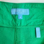 Draper James RSVP Embroidered Eyelet High Waist Scallop Hem Shorts Green Size 4 Photo 5