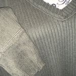 Wild Fable Olive Green Oversized Long Sleeve V-Neck Top Women’s XS Extra Small Photo 2