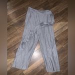 ZARA Nwot silver grey  crossover pants trousers formal blogger fav casual fall Photo 2