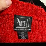 Paige Vintage III Red Textured Open Cardigan Photo 1