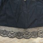 Elegant Black Lace crop top tank top. Tie in back. Photo 1