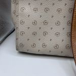 POLLINI Purse Beige & brown logo leather crossbody purse shoulder handbag 15x11 Photo 11