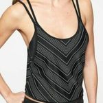 Athleta Women's  Caspian Black White Chevron Padded Tankini Size 34 B/C EUC #7027 Photo 0