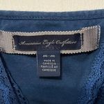 American Eagle  VTG Y2K blue lace trim babydoll cami tank size medium Photo 5