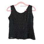 Dress Barn Tank Top Sleeveless Sparkle Embellished Party Cocktail Top Black Size 8‎ Photo 4