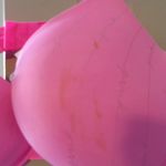 PINK - Victoria's Secret  wear everywhere push-up bra pink cursive on bra in hot pink size 38DD (38E). Photo 3