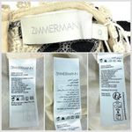 Zimmermann  Ottie Lace Shift Mini Dress Cream Black US 4 NWT AU 0 Photo 4