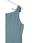 August Silk  Women Dress Lined Knee Length Square Neck Sleeveless Split Hem Green Photo 7