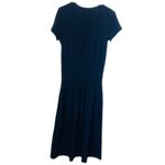 Liz Claiborne NWT! Short Sleeve Midi A-Line Dress Signature Navy Size Small Photo 3