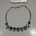 J.Crew  Navy and Gold Statement Necklace Photo 2
