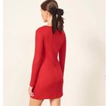 Reformation Jeanne Long Sleeve Sweater Dress in Red, EXCELLENT, Size XL Photo 7
