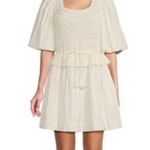 A loves A NWT  Crochet Mixed Media Babydoll Mini Dress Size Medium Photo 0