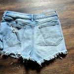 Cello  Light Blue Distressed Jean Shorts Photo 1