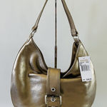 Michael Kors  Hutton Solid Bronze Genuine Leather Hobo Bag Photo 0