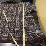 Derek Heart  Open Front Fringe Knit Sweater Cardigan Large Photo 5