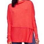 Free People Londontown Long Sleeve Thermal Top coral orange oversized size XS Photo 0