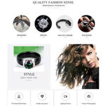 Boutique NEW Women’s 1Ct Solitaire Simulated Diamond White Silver Ceramic Ring Size‎ 6 Photo 11