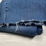 Boden Denim Jean Women's Size 12 32x25 Flared Cropped Ankle Raw Hem Medium Wash Blue Photo 4