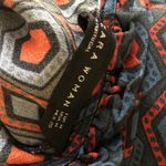 ZARA Woman High Neck Navy Red Diamond Pattern top Photo 3