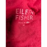 Eileen Fisher Organic Cotton Lycra Hooded Tunic Top M Burgundy Made in USA Photo 5