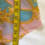 Pink Gold boho silky poly long sleeve office siren core corporate sheer top shirt blouse long sleeve multicolor Photo 6