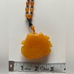 Elegant Ethnic Style Imitation Amber Rose Pendant Sweater Chain‎ Pendant Photo 6
