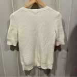 Talbots Cute creamy short sleeve button shoulder shaker sweater  boho classic Photo 7
