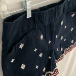 Loft  outlet- Navy red/white embroidered flower pattern- size 6 Photo 7