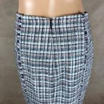 J.Crew Cotton Navy/White Tweed Pencil Skirt Size 0 Photo 4