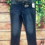 Lee Slim Fit Straight Leg Mid Rise Jeans Womens 16S Short Blue Denim Stretch Photo 0