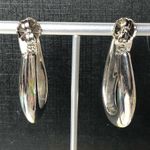 SIMON SEBBAG SSD Sterling Silver Oval Open Hoop Earrings Photo 3