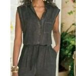 Soft Surroundings  Camilla Front Tie Pockets Jumpsuit Grey Size XS Woman’s Photo 6