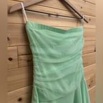 Ruby Rox Y2K  Size Small Tinkerbell Green Strapless Mesh Ruched Strapless Dress Photo 4