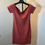 Old Navy 10. NWT Rust Color Off-Shoulder Ribbed Bodycon Mini Dress Photo 1