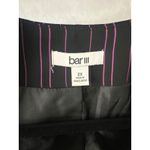 Bar III bar‎ III Women's 2X Black Purple Pinstripe Blazer Business Career Jacket Photo 3