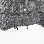 Apiece Apart  Selva Herringbone Crop Bomber Jacket
Size Large Black White Wool Photo 6