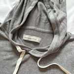 Abercrombie & Fitch  Hoodie Unisex Size Small Gray Sweatshirt Soft Drawstring Photo 5