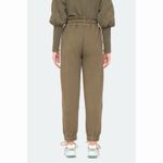 Sea New York Layla Dark Olive Green Quilted Paperbag Waist Jogger Sweatpants Size XS Photo 1