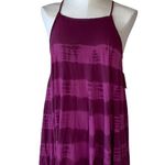 Free People NWT  Seashell Tie Dye Sleeveless Tunic In Wine Combo Photo 5