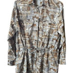 Leslie Fay  size 8 vintage silky tie at waist top. Oversized. Photo 0