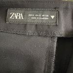 ZARA Black Pleated Skort with Faux Leather Belt Women's Size S Photo 4
