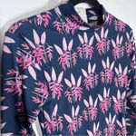 Acacia Swimwear Sz L Heliconia Ehukai Rashguard Surf Suit Blue Floral Size L Photo 6
