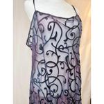 Victoria's Secret Vintage 90s Victoria’s Secret Burnout Velvet Sheer Purple Long Slip/Gown Large Photo 1