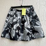 Michael Kors full mini skirt gray black 2 Petite Photo 0