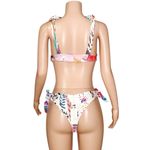 SOAH SOUL OF A HIPPIE Ella Bikini Top & Bottom, White Floral, Medium Photo 9