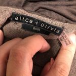 Alice + Olivia  Brown Long Sleeve Dress SzS Photo 5