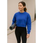 Calia by Carrie Underwood Lucid Blue Cropped Pullover Women's XS Neutralcore Photo 2