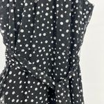 Tahari  polka dot black white chiffon style halter flowy layered dress 12P party Photo 2