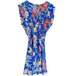 Yumi Kim Like New Anthropologie  Lexey Silk Wrap Dress Blue Floral Size Medium Photo 9