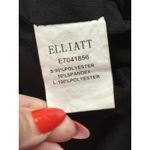 Elliatt  Revolve Artemis Asymmetric Ruffle Black Midi Cocktail Dress Scuba Medium Photo 5